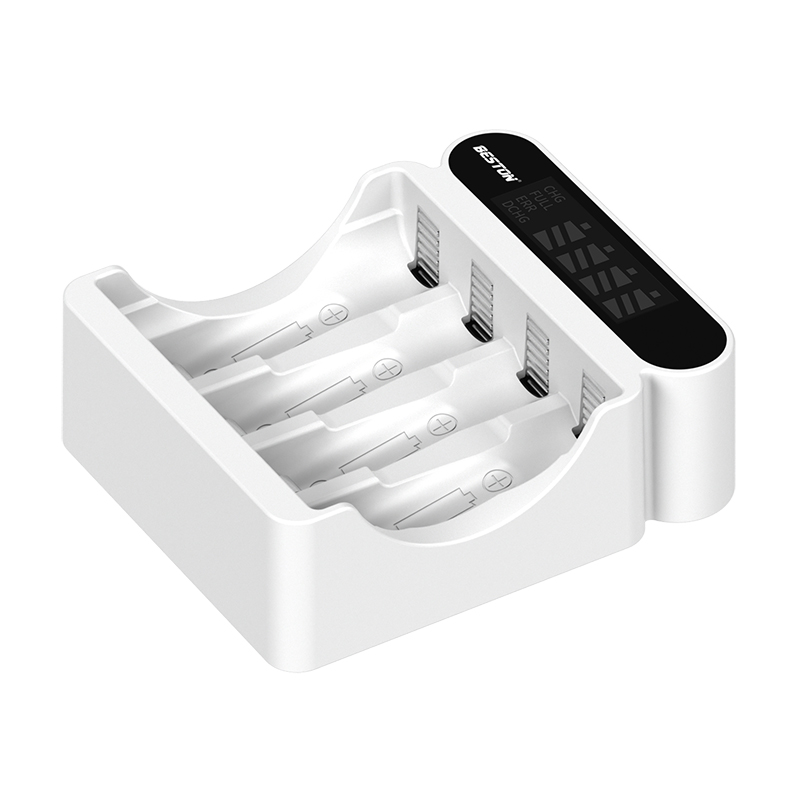 Beston 1.2V AA /AAA Rechargeable NIMH Battery 4 Slot LCD Screen display Ni-Mh charger