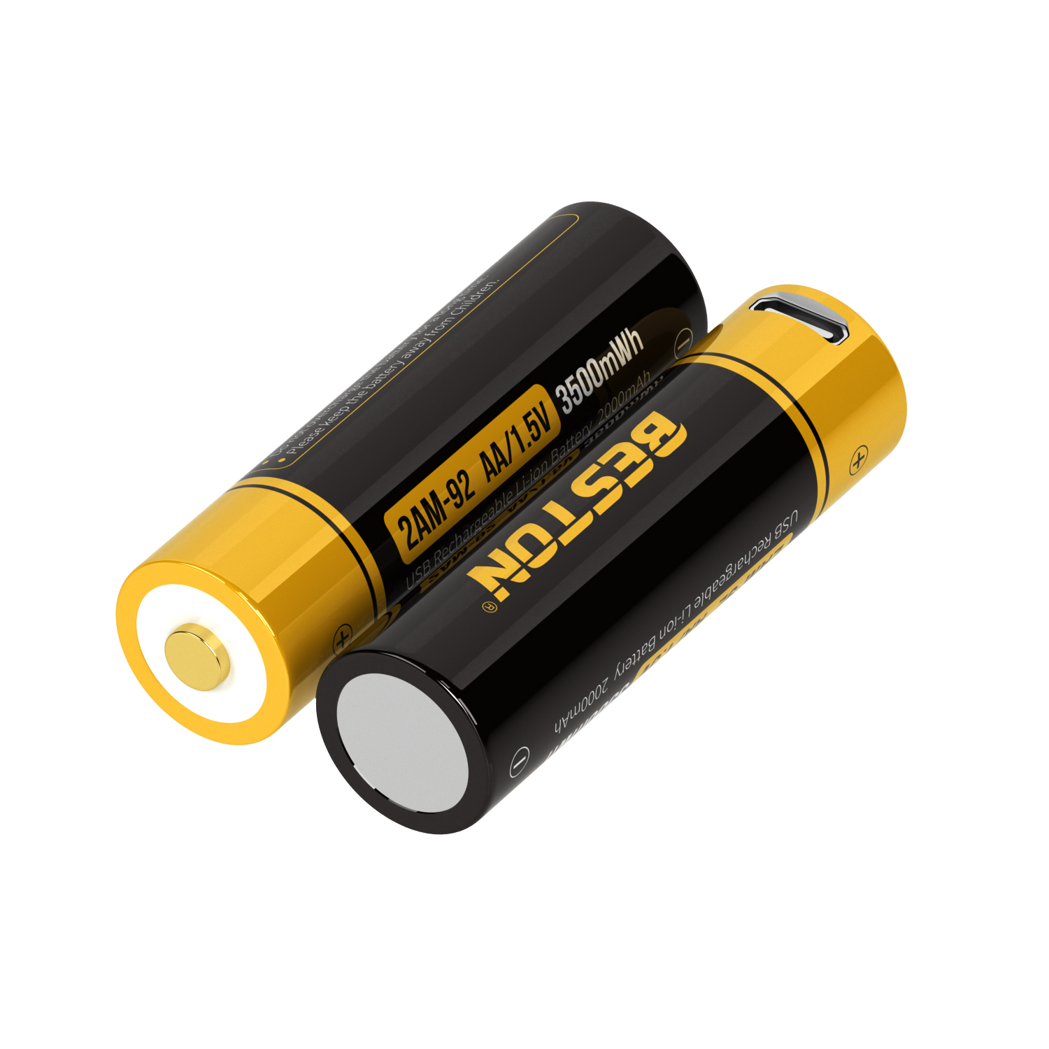 Beston USB 1.5V AA 锂充电电池 3500mWh