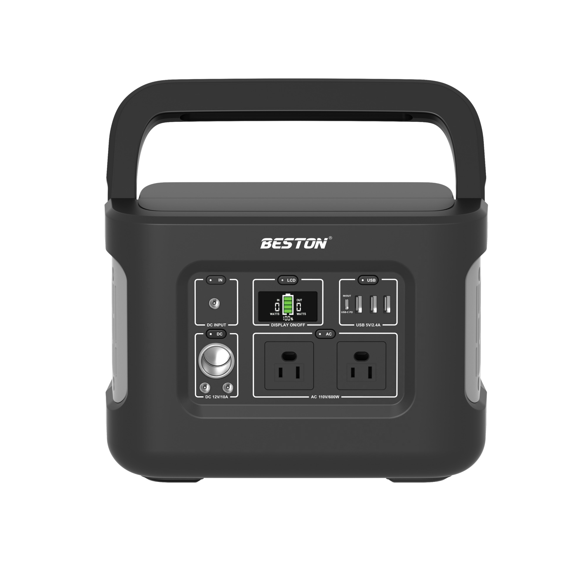 Beston中国工厂600W锂电池太阳能储能移动电源家用户外露营