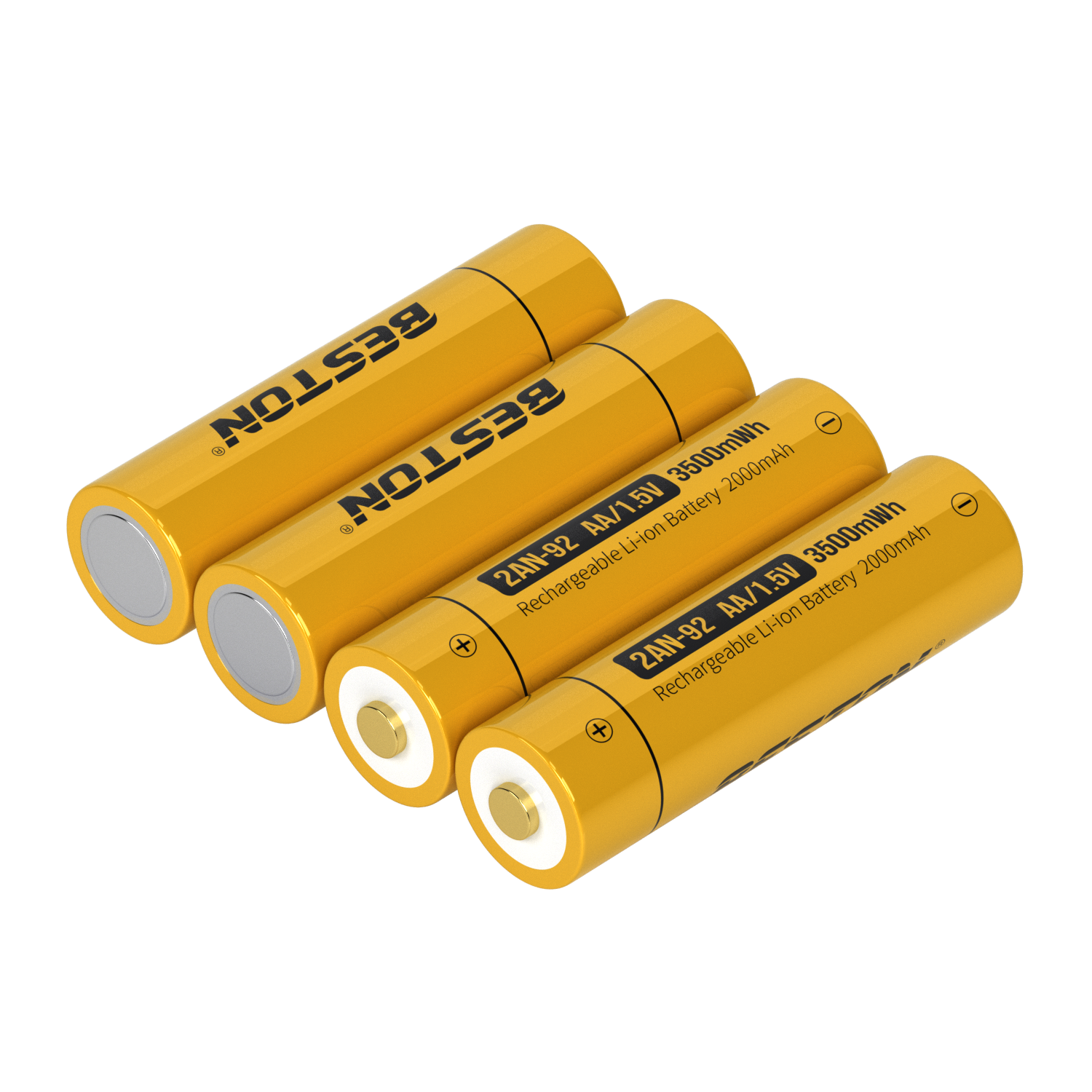 百斯顿 1.5V AA 可充电锂电池 3500mWh