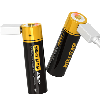 Beston USB 1.5V AA 锂充电电池 3500mWh