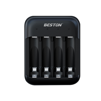 Beston 高品质 4 槽 1.5V AA/AAA 可充电锂电池充电器